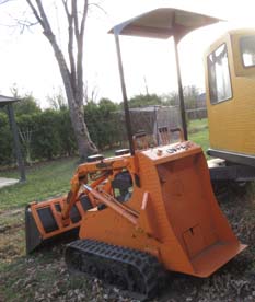 canopy on mini skid steer loader