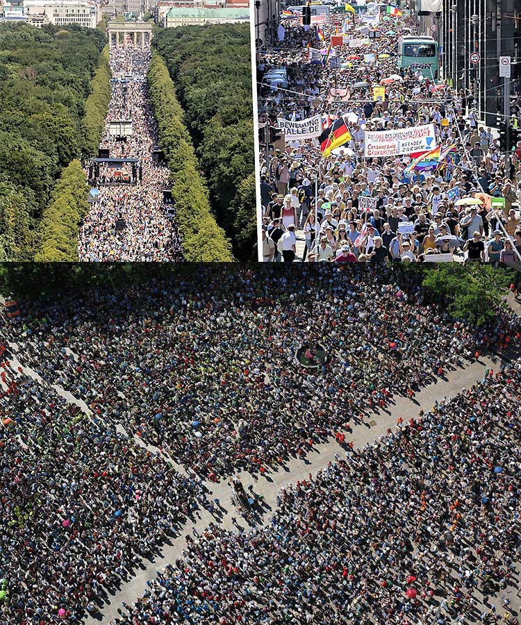 planned pandemic protest berlin